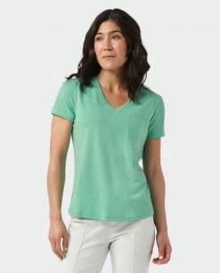 Stio Women's Divide V-Neck SS